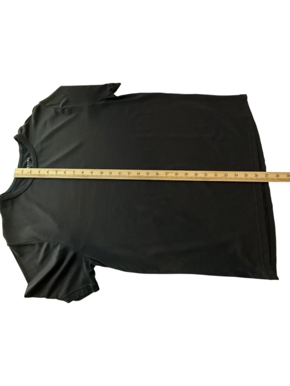 Unbound Merino Tee Shirt Mens Large Black 100% Merino Wool Crew Neck Tagless - Picture 9 of 10